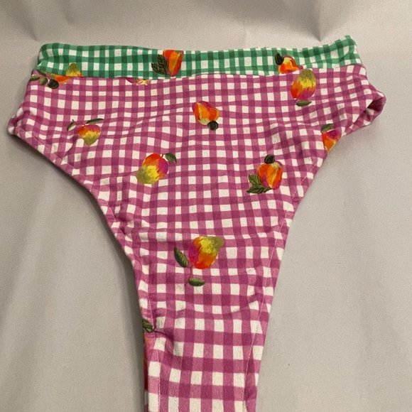 FARM Rio Pink Gingham Bikini Bottom - Picture 7 of 10